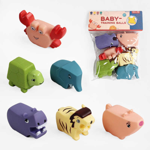 Пискавки 508-281 6 штук, тваринки, в пакеті