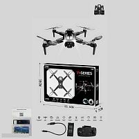 Квадрокоптер Y 325 D сумка, знімний акумулятор 3.7V, пульт 2.4 GHz, USB-кабель, headless mode, Wi-Fi HD-камера, додаток, підсвічування, викрутка,