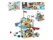 Конструктор 16003 B “Парковка”, 212 деталей, 6 машинок, в коробці