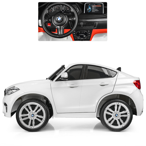 Електромобіль дитячий Bambi Racer JJ2168EBLR-1 «BMW X6M» (колеса Ø12.2"/EVA, акк: 12V/10Ah, мотор: 2*12V/120W, до 8 км/г, до 50 кг) фото 3
