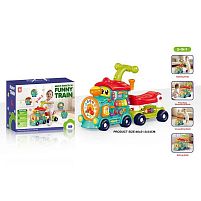 Ходунки-каталка 8868 5 в 1, підсвічування, звуки, піаніно, 2 режими, ноти, назви кольорів, пальчикові ігри, мелодії, пісні, озвучування англійсько