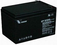 Картинка  Аккумуляторная батарея Vision CP 12V 12Ah (CP12120) магазин cd-market