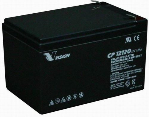 Картинка  Аккумуляторная батарея Vision CP 12V 12Ah (CP12120) от магазина cd-market
