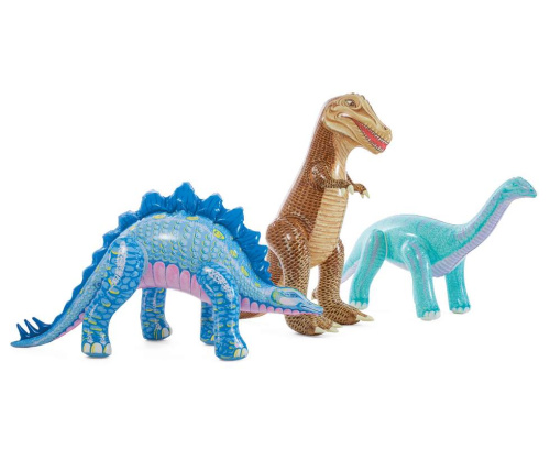 Дитячий надувний ігровий центр Intex 56132 «Юрський період» (36*201*201 см, басейн 410 л, фонтан, іграшки, ненадувне дно, до 81 кг) фото 3