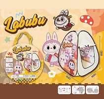 Дитячий ігровий намет X-Toys 668-117 «Лабубу» (70*70*85 см, вхід на зав'язках, сумка)