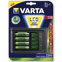 Картинка  Зарядное устройство VARTA LCD SMART CHARGER (57674101441) магазин cd-market