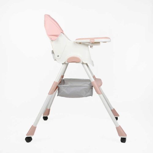 Стільчик для годування Toti TL-41173 (22*110 см, сталева конструкція, регулювання спинки, сидіння, висота, кошик, ремінь, 4 колеса, до 30 кг) фото 3