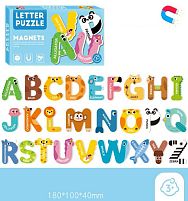 Набір магнітів C 73795 "Абетка", назви тварин англійською мовою, в коробці