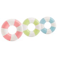 Коло дитяче надувне для плавання Intex 59271 (Ø91 см, 3 кольори, 1 камера, вік 9+, до 60 кг)