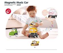 Машинка 6217 магнітна машинки, звуки, підсвітка, мелодії, озвучення англійською мовою, інерція, розмір 16×8 см, в пакеті ВИДАЄТЬСЯ МІКС ВИДІВ