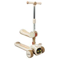 Самокат-беговел триколісний Skyper YL-0370/93 (колеса: передні Ø4,92"/заднє Ø3,15"/PU, рама: пластик, сидіння, підсвітка, до 30 кг)