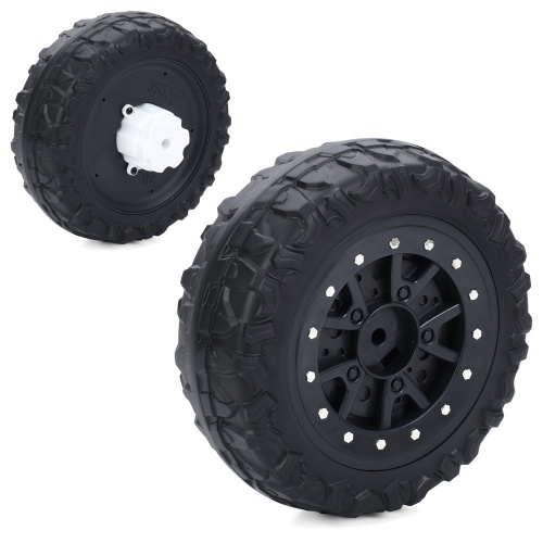 Колесо для дитячого електромобіля Bambi Racer JS330-EVA WHEEL (заднє та переднє однакові, Ø24 см, ↔8 см, EVA, адаптер під редуктор)