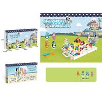 Мозаїка 336-9 інструменти, 2 гумові фігурки, валіза з отворами, шурупи, викрутка, болтики, в коробці