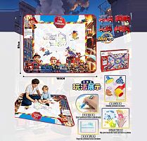 Килимок для малювання водою YYD 041 100х80 см, 3 маркери, водяні печатки, трафарети, 1 металопластикова машинка, в коробці