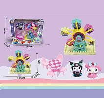 Набір героїв YQ 504 2 фігурки героїв, стіл та стільці, оглядове колесо, в коробці