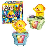 Каченя-діджей 51161 "WToys", 2 кольори, ОЗВУЧ. УКР. МОВОЮ, музика, підсвічування, рухи, в коробці