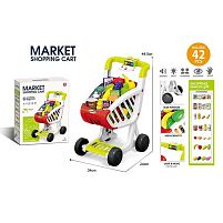 Супермаркет 922-156 42 елементи, пісні англ. мовою, підсвічування, візок для покупок, муляжі продуктів, наліпки, в коробці