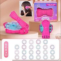 Прикраси для волосся 811-42 A 22 пластини з камінцями, 4 кольори, пристрій для фіксації, інструкція, в коробці