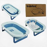 Ванна BM-40255 "Bimbo", 79х47х21 см, розкладна, клапан зливу, розкладні ніжки, електронний датчик температури, матрац, в коробці
