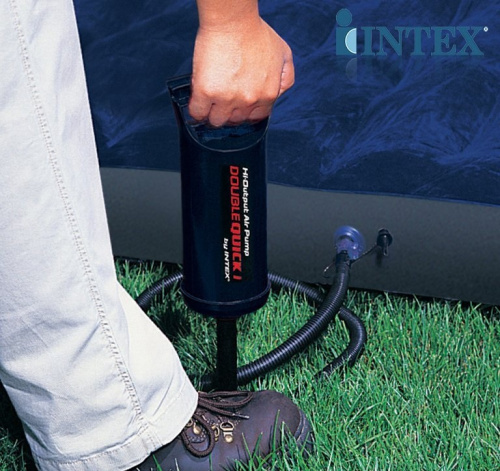 Насос ручний Intex 68612 «Double Quick I Hand Pump» (об'єм: 0,9 L., висота: 29 см., 3 насадки, шланг 1 м., надування/зування) фото 10