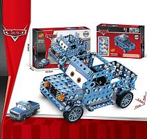 Конструктор металевий 128-7 “Автомобіль”, інструменти, гумові шини, в коробці