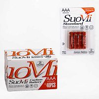 Батарейки “SuoMi” C 66692 міні-пальчикові, ААА 1,5V, ЦІНА ЗА 40 ШТУК В БЛОЦІ