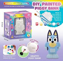 Набір для творчості FL 24505 гіпсова скарбничка-герой, 6 кольорів фарб, палітра для змішування, 2 щіточки, в коробці