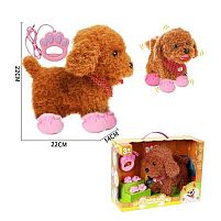 Улюбленець 933-126 E “Песик”, ходить, звуки, аксесуари, на повідці, рухає хвостиком, сенсорні ділянки, реагує на плескіт у долоні, на батарейка