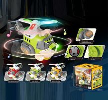 Гелікоптер 8811-24 3 кольори, підсвічування, веселі мелодії, 2 режими, обертання на 360°, крила підіймаються, колесо вільного ходу, в коробці,