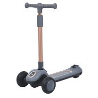 Картинка  Самокат триколісний iTrike 2024-grey «Maxi Big» (колеса: передні Ø4.7"/заднє Ø3.15"/PU, рама: пластик, Bluetooth, підсвітка, до 25 кг) магазин cd-market