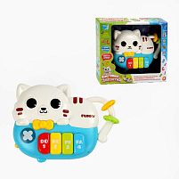 Піаніно музичне 63805 "WToys", ОЗВУЧУВАННЯ УКРАЇНСЬКОЮ МОВОЮ, 8 пісень, 8 казок, цифри, підсвічування, намистини, в коробці