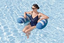 Плотик-крісло дитяче надувне для плавання BestWay 43852 (57,5*119 см, дно-сітка, вік 8+, до 100 кг)