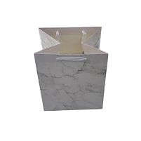 Пакет подарунковий паперовий XS "Marble" 15*15*15см Stenson R98831-XS
