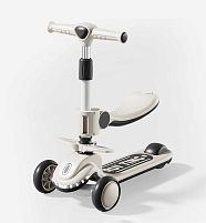 Самокат-беговел триколісний Skyper L-83/1598 (колеса: передні Ø4.92"/PU/заднє Ø3,15"/PU, рама: пластик/складна, сидіння, підсвітка, до 25 кг)