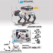 Пес на радіокеруванні 9514-01 парогенерація, стріляє орбізами, підсвічування, мелодії, танцює, відтискається від підлоги, “плаває”, програмування,