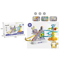 Трек 1026-87 автоматичний підіймач, підсвічування, звук, гірки, 3 фігурки, в коробці