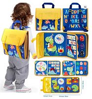 Логічна папка C 73093 фетрова, елементи на липучках, цифри, кольори, форми, годинник, в пакеті