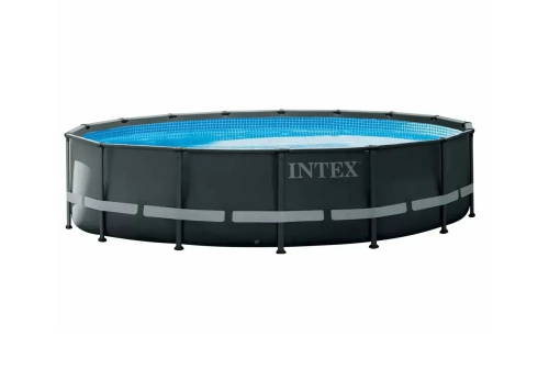 Каркасний басейн Intex 26326 NP (122*488 см., об'єм: 19156 л., пісочний фільтр-насос 5700 л/год, драбина, тент, підстилка, ПОШКОДЖЕНЕ ПАКУВАННЯ) фото 3