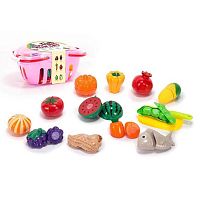 Набір продуктів BC 8011 продукти на липучках, посудка, в кошику