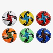 М`яч футбольний C 70296 6 видів, вага 300-310 грамів, гумовий балон, матеріал PVC, розмір №5, ВИДАЄТЬСЯ МІКС