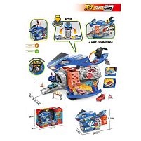 Трек SK 120 S 3 рівні, 4 машинки, звуки, підсвічування, рухливі елементи, муляжі оточення, наліпки, в коробці