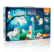 Настільна гра "Схопи мене" (укр) VT 8044-24 "Vladi Toys", 4 пастки, 28 карток, мішечок