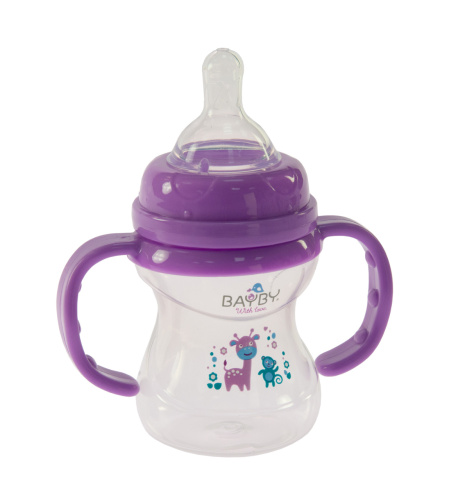 Картинка  Бутылочка для кормления Bayby BFB6105 150ml 6м+ фиолетовый от магазина cd-market