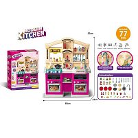 Кухня 922-161 висота 83 см, 77 елементів, підсвічування, звук приготування, мелодії, витяжка, вібрація, парогенератор, автоматична подача води, по