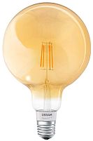 Картинка  Лампа светодиодная OSRAM SMART LED Е27 5.5-60W 2700K 220V G125 FILAMENT GOLD Bluetooth (4058075174504) магазин cd-market
