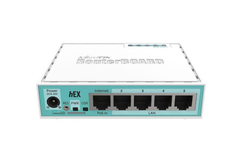 Картинка  Маршрутизатор MikroTik hEX 5xGE, 1xUSB, RouterOS L4 (RB750GR3) от магазина cd-market