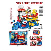 Трек JP 588-71 звуки, підсвічування, 6 моделей - вагончиків, рухливі елементи, в коробці