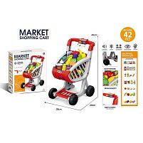 Супермаркет 922-154 42 елементи, пісні англ. мовою, підсвічування, візок для покупок, муляжі продуктів, наліпки, в коробці