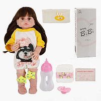 Лялька XBY 3378-5527 висота 52 см, гумова, пляшечка, памперс, соска, в коробці