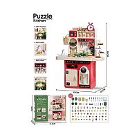 Кухня G 785 A Штрих = 01189 на батарейках, звук, озвучення англійською мовою, музика, пісні, підсвітка, імітація роботи плити та витяжки, посуд, п